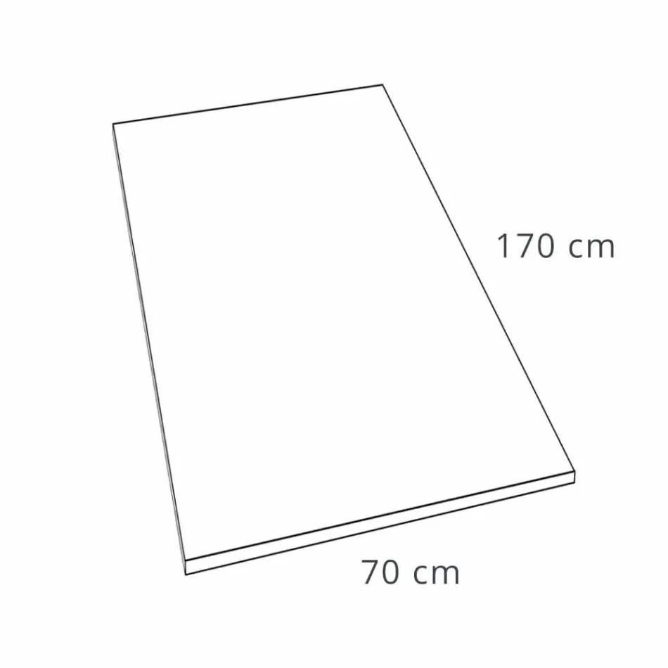 Sprchová vanička z bílé pryskyřice z břidlicového efektu 170x70 moderní design - Sommo Viadurini