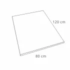 Pryskyřičná vanička s efektem bílé břidlice, moderní design 120 x 80 - Sommo Viadurini