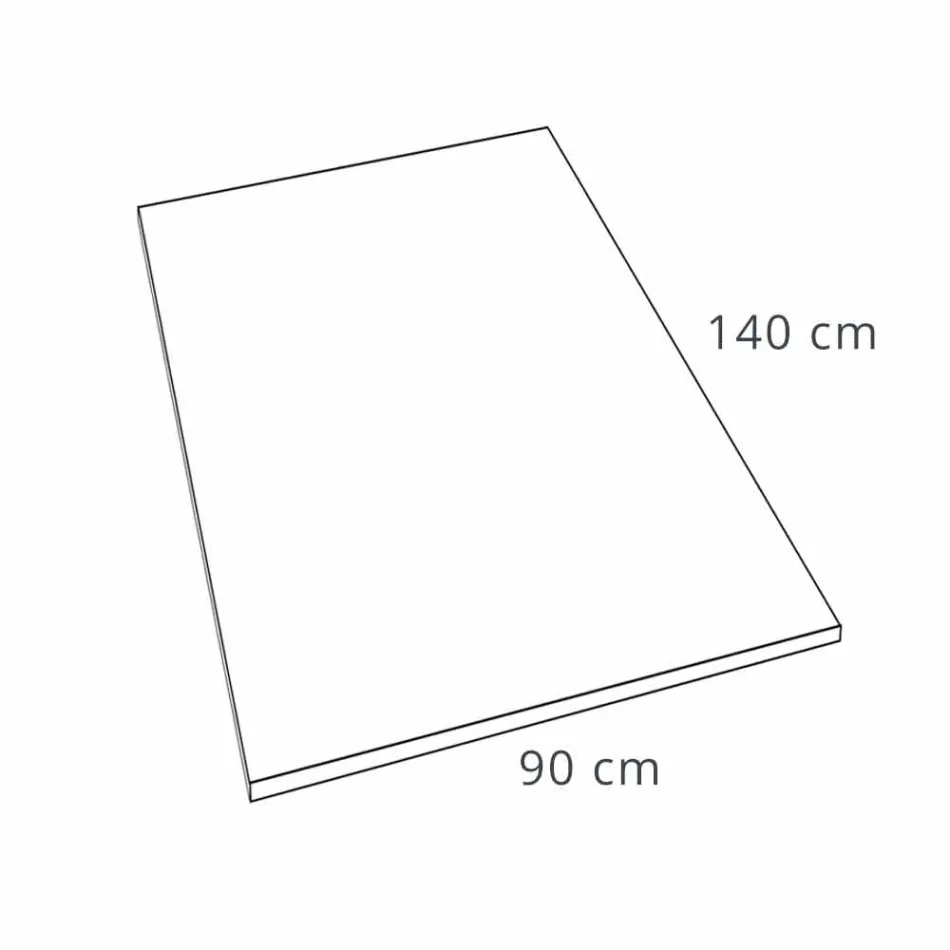 Pryskyřičná vanička s betonovým efektem 140x90 moderní design - Cupio Viadurini