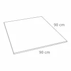 Moderní čtvercový sprchový vanička 90x90 v efektu bílé břidlicové břidlice - Sommo Viadurini