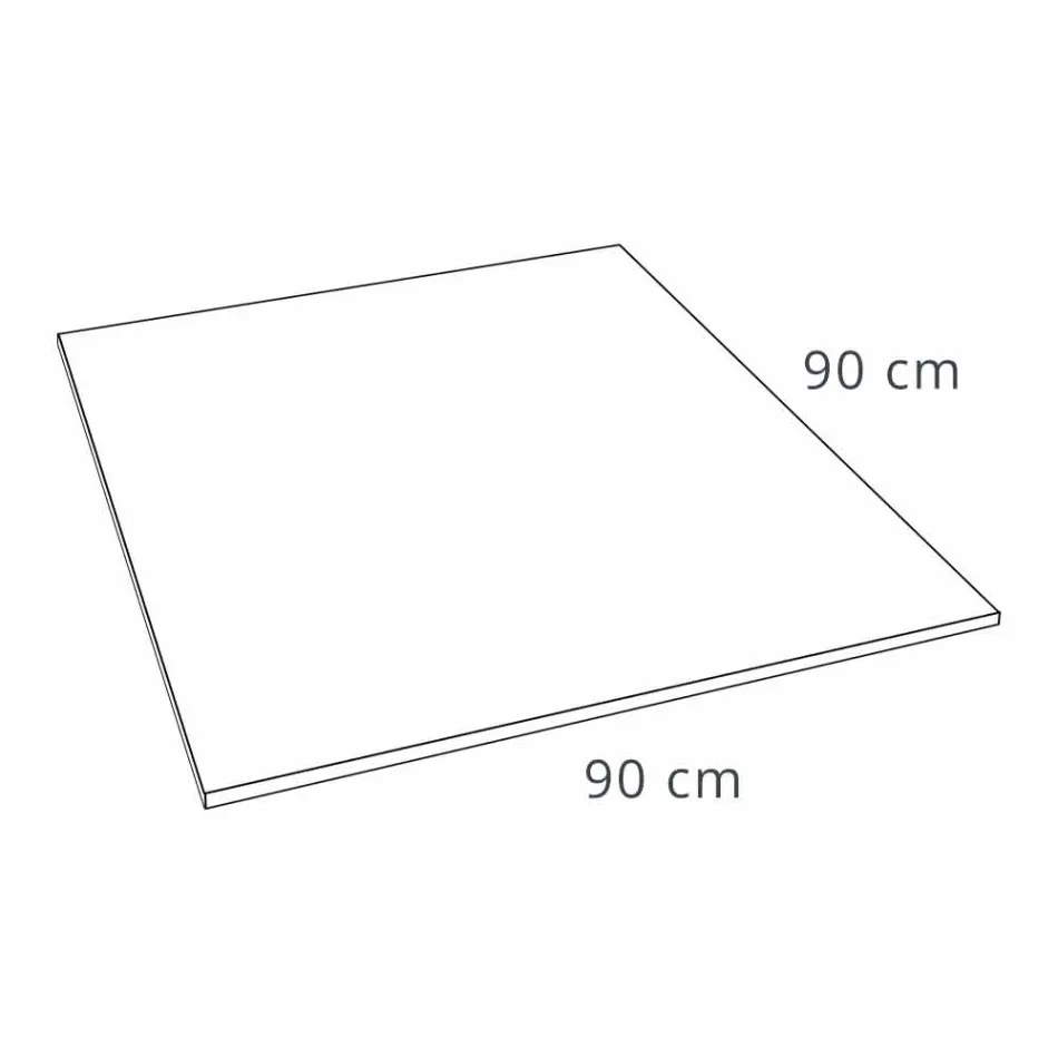 Hranatá sprchová vanička 90x90, betonový efekt s ocelovou mřížkou - Cupio Viadurini