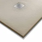 Obdélníková sprchová vanička 140 x 90 v provedení z pryskyřičného kamene - Domio Viadurini