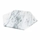 Šestihranný servírovací talíř v bílém mramoru Carrara nebo černé Marquinia - Ludivine Viadurini