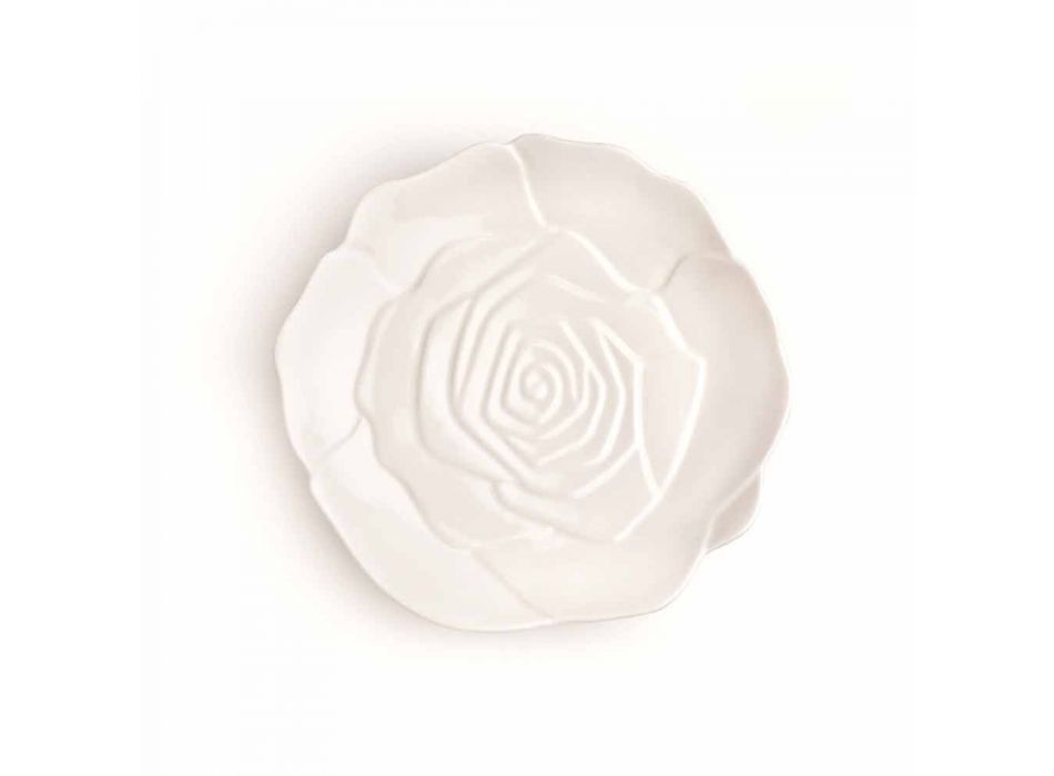 12 ks Porcelánový elegantní ručně zdobený oblíbený talíř - Rafiki Viadurini