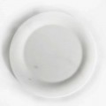 Plochý talíř v lesklém bílém sochařském mramoru designu Made in Italy - Brandy