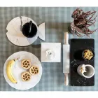 Malá malta s paličkou v bílém mramoru Carrara Vyrobeno v Itálii - Mirel Viadurini