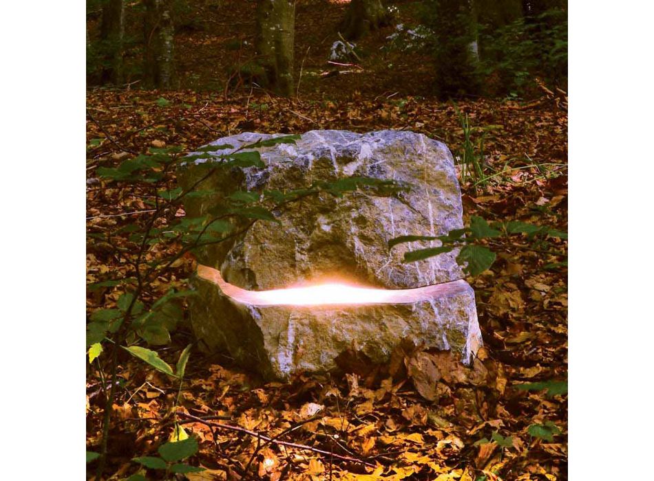 Kámen svítící se zvukem difuzorem Fior di Pesco Carnico Sound Viadurini
