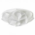 Stropní světla 4 bílé moderního designu s perleťovým prům. 70 cm, Lena