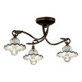 Stropní svítidlo se 3 nebo 4 světly z ručně zdobené umělecké keramiky - Řím