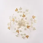 Stropní svítidlo z kovu a křišťálu se 6 žárovkami pro interiéry s elegantním stylem – Orchidea Viadurini