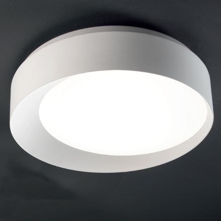 Stmívatelné LED stropní svítidlo v černém nebo bílém lakovaném kovu - Ascania Viadurini