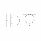 Slide Globo (Stěnové) stropní světlo vyrobené z polyetylenu vyrobeného v Itálii Viadurini