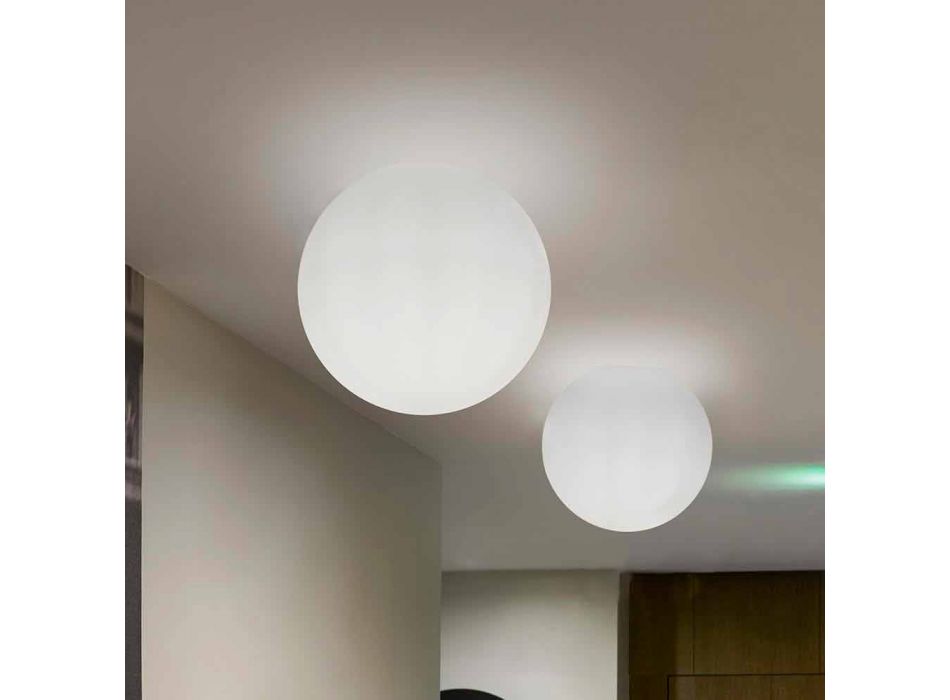 Slide Globo (Stěnové) stropní světlo vyrobené z polyetylenu vyrobeného v Itálii Viadurini