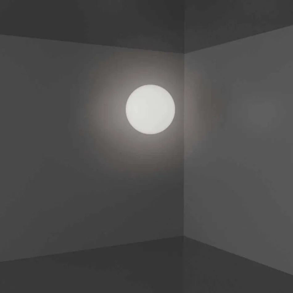 Slide Globo (Stěnové) stropní světlo vyrobené z polyetylenu vyrobeného v Itálii Viadurini