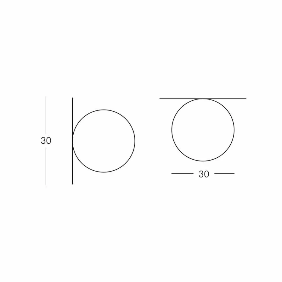 Slide Globo (Stěnové) stropní světlo vyrobené z polyetylenu vyrobeného v Itálii Viadurini