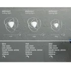 Stropní LED nástěnné svítidlo ve zlatém nebo stříbrném provedení - Rosella Viadurini