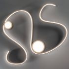 Kovová nástěnná lampa se stmívatelnou LED moderním designem - Steven Viadurini