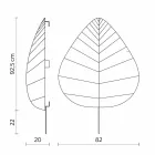 Nástěnná lampa v kovovém a bílém designu Lycra ve 3 rozměrech - zeleň Viadurini