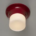 Ručně vyrobená venkovní stropní lampa v majolice vyrobená v Itálii - Toscot Swinger Viadurini