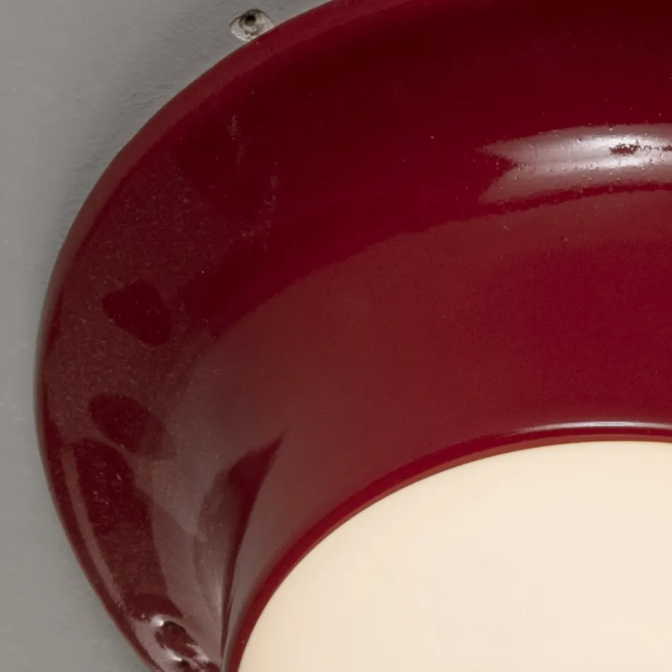 Ručně vyrobená venkovní stropní lampa v majolice vyrobená v Itálii - Toscot Swinger Viadurini