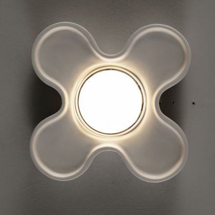 Řemeslná stropní lampa z keramiky a hliníku Made in Italy - Toscot Clover Viadurini