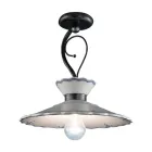 Stropní lampa Artisan z ručně malované keramiky s efektem výšivky - Ravenna Viadurini