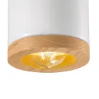 Dřevěné a keramické stropní svítidlo Nordic Style Artisan - Nateca Viadurini