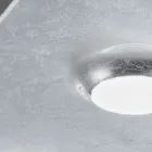 Stropní svítidlo s plochou skleněnou deskou se spouštěcím mechanismem Vyrobeno v Itálii - Kora Viadurini