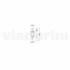 Venkovní stropní svítidlo z tlakového odlitku vyrobené v Itálii, Anika Viadurini