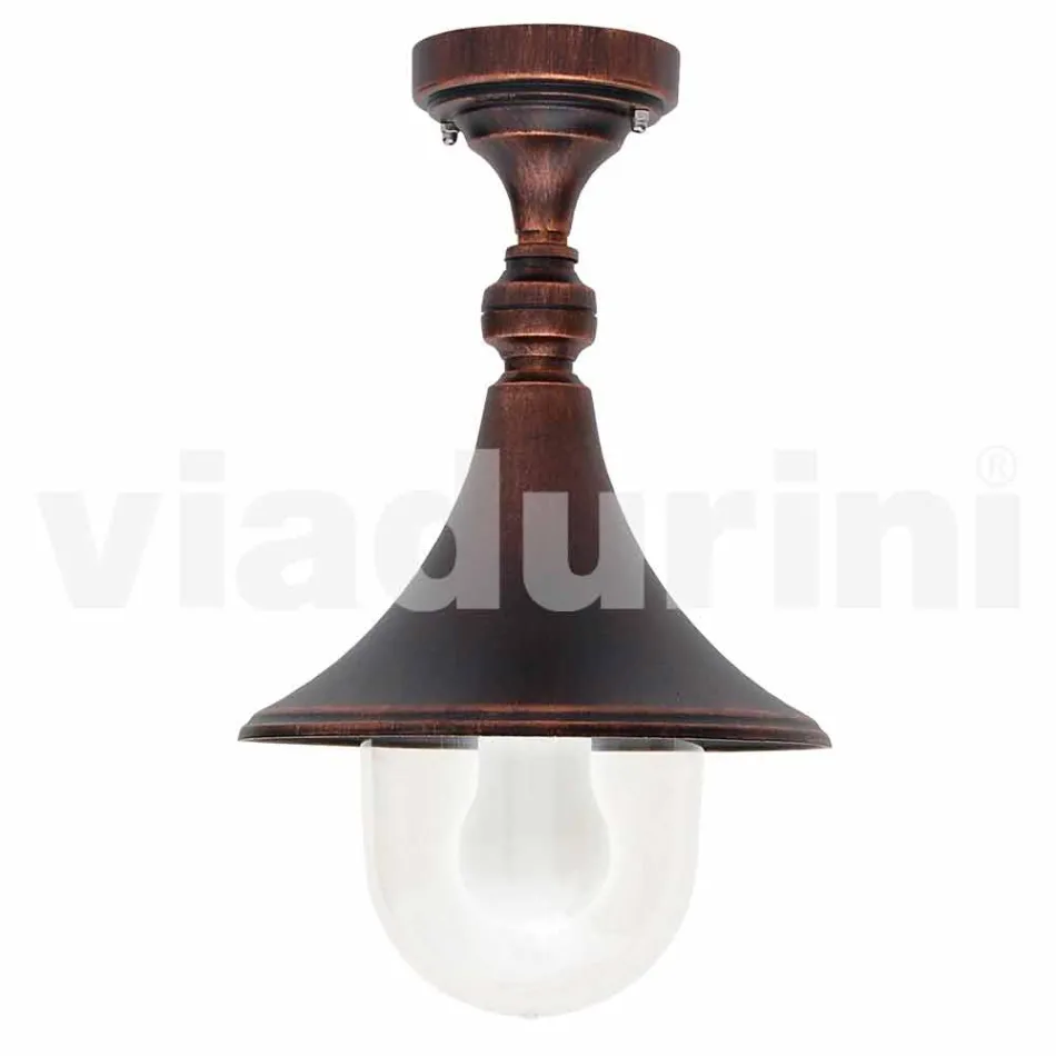 Zahradní stropní svítidlo z tlakově litého hliníku vyrobené v Itálii, Anusca Viadurini