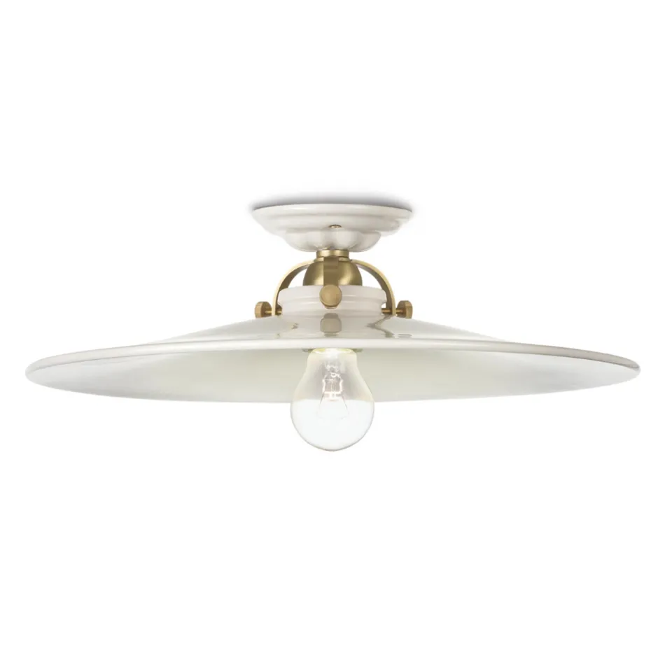 Stropní svítidlo keramické rustikální stropní Ferroluce Viadurini