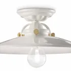 Design stropní keramické a zlaté šrouby Louise Ferroluce Viadurini