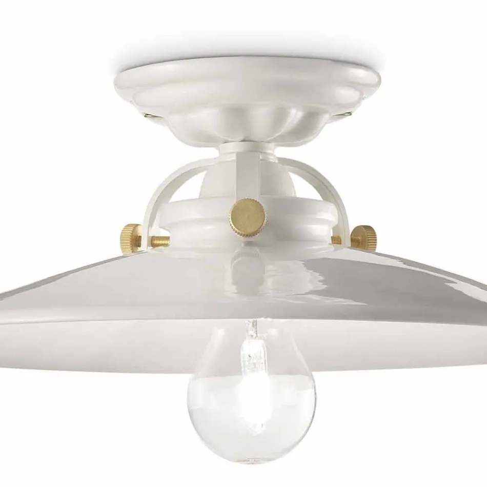 Design stropní keramické a zlaté šrouby Louise Ferroluce Viadurini