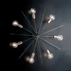 Železná stropní svítidla vyrobená v Itálii pro interiérové dekorace - Nizozemsko Viadurini