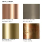 Stropní lampa z keramiky a kartáčované mosazi ručně vyrobená v Itálii - Toscot Match Viadurini