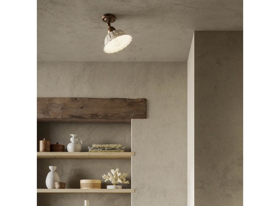 Secesní keramické stropní svítidlo s kloubem Anita Il Fanale Viadurini