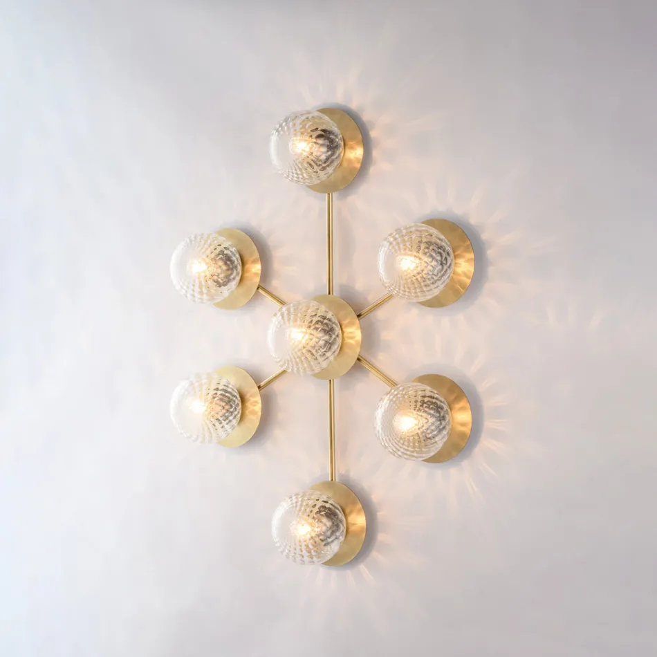 Železné stropní svítidlo vyrobené v Itálii pro interiérové dekorace - Como Viadurini