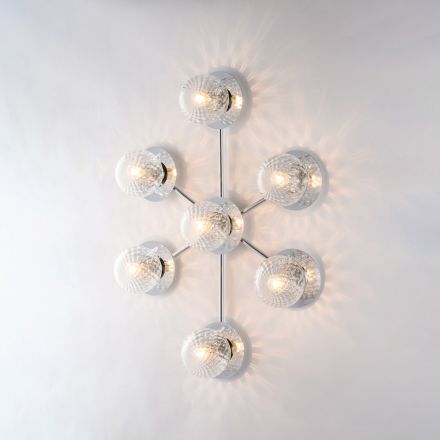 Železné stropní svítidlo vyrobené v Itálii pro interiérové dekorace - Como Viadurini