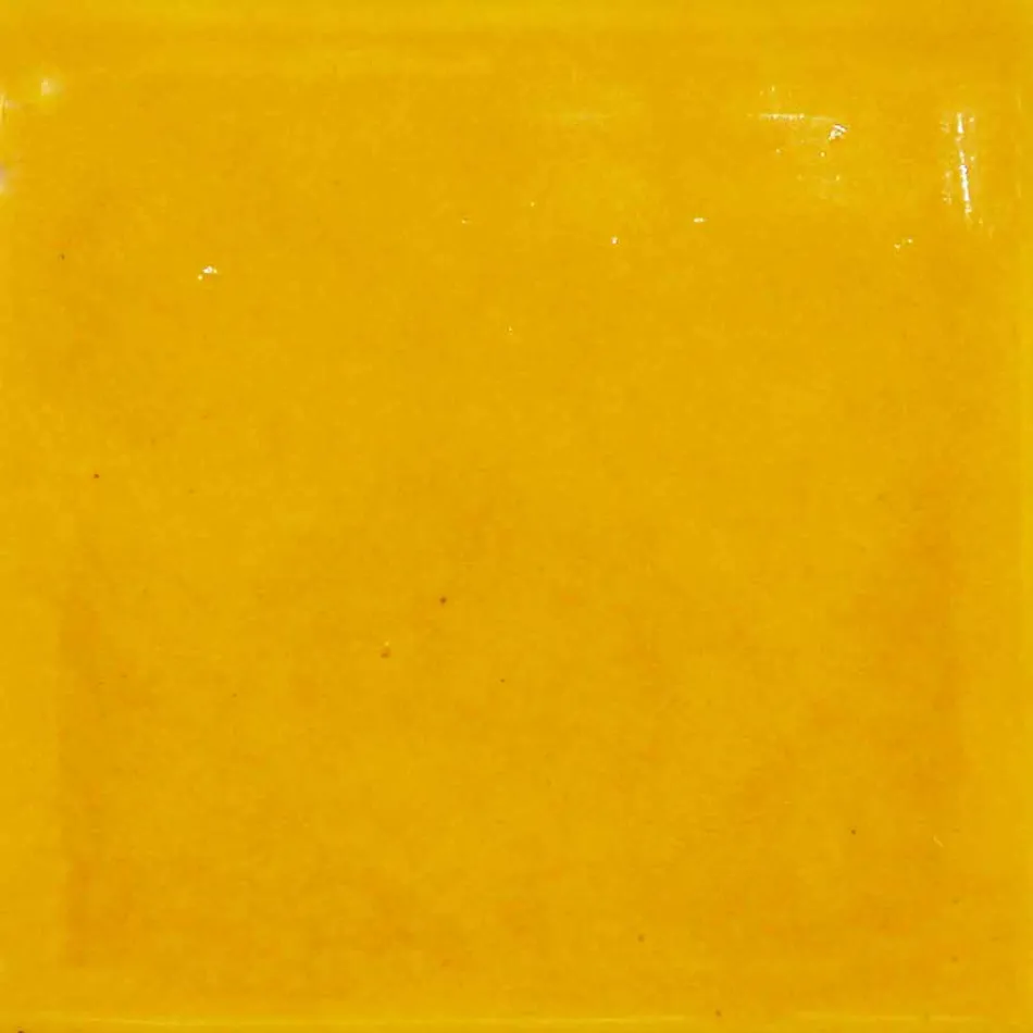 Stropní svítidlo v toskánské majolice a mosazi, 42 cm, Rossi - Toscot Viadurini