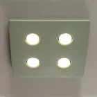 Glazovaná toskánská majoliková stropní lampa vyrobená v Itálii - Toscot Vivaldi Viadurini