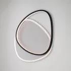 Černobílé LED kovové stropní svítidlo Ophiuchus pro interiérové osvětlení Viadurini