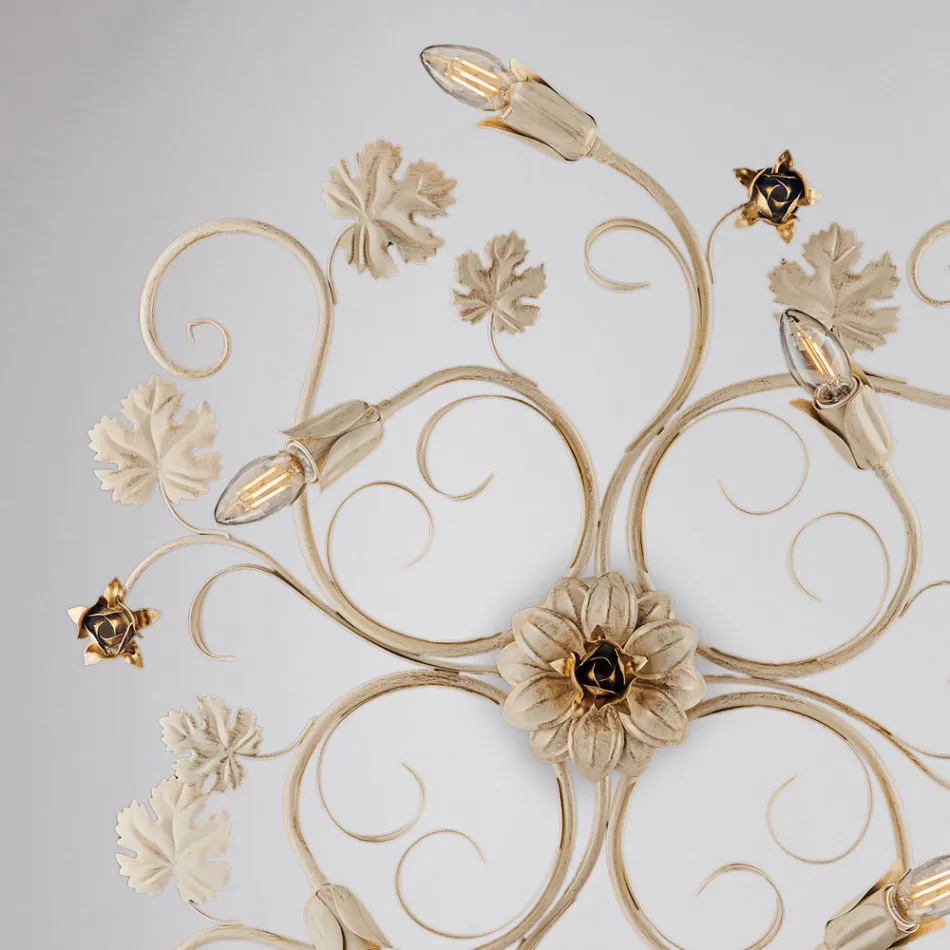 Italské chromované LED stropní svítidlo pro moderní prostory – Fiore Viadurini