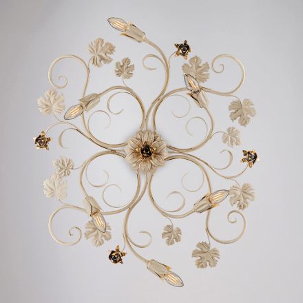 Italské chromované LED stropní svítidlo pro moderní prostory – Fiore Viadurini