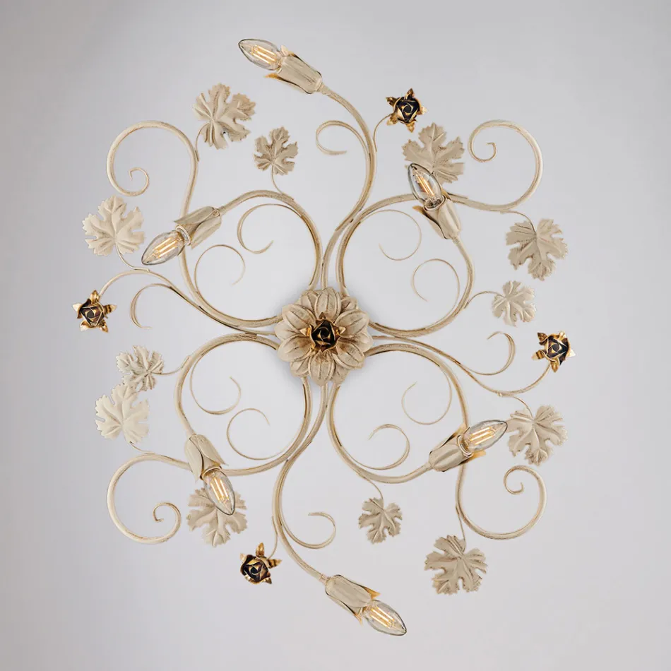 Italské chromované LED stropní svítidlo pro moderní prostory – Fiore Viadurini