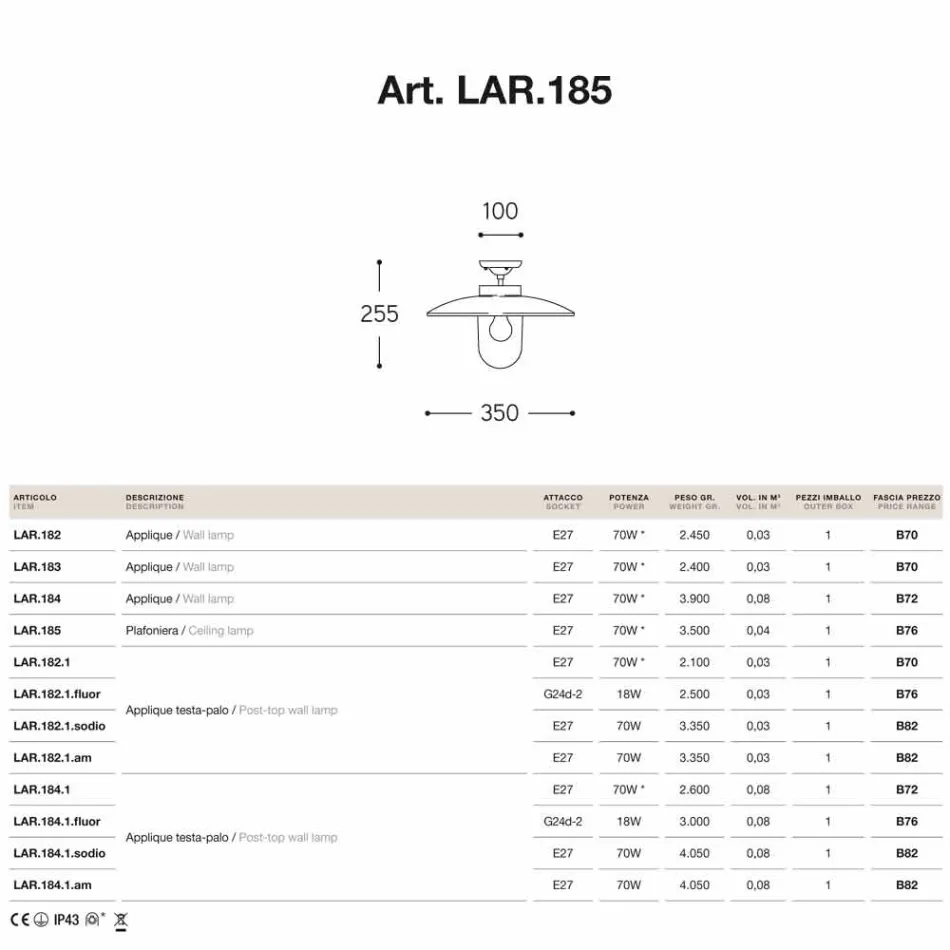 mosaz strop, Aldo Bernardi Nabucco měď a sklo Viadurini