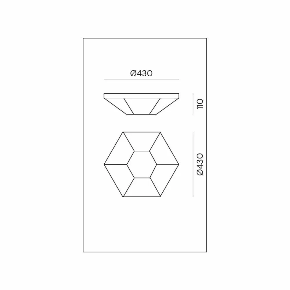 Vintage leštěná mosazná a skleněná stropní lampa 2 velikosti - vázaná kniha od Il Fanale Viadurini