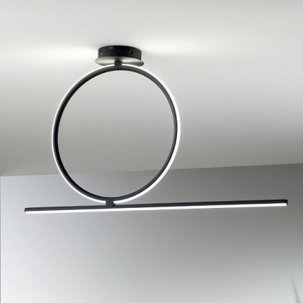 Stmívatelné LED kovové stropní svítidlo se silikonovým difuzorem - Marmore Viadurini