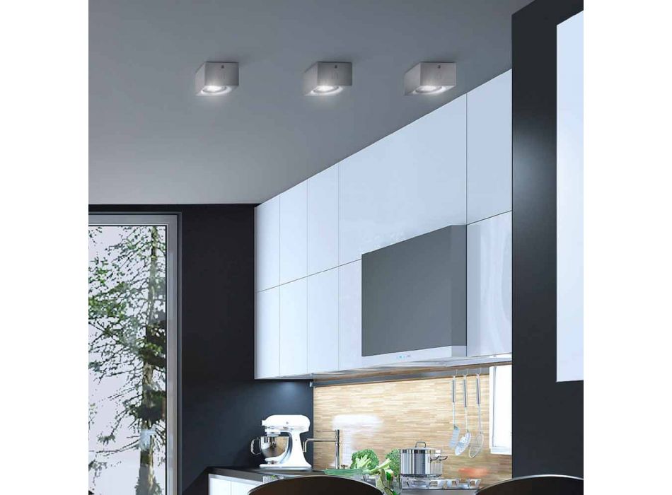 moderní čtvercová stropní omítky nebo beton konstrukce Nadir Viadurini