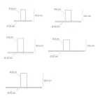 Stropní svítidlo z kovu v různých povrchových úpravách a velikostech - Světla Viadurini