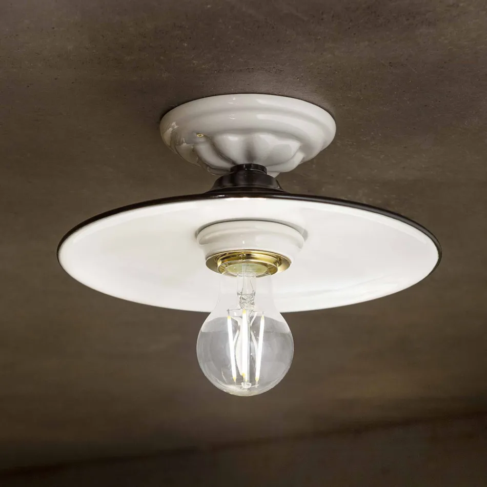 rustikální stropní stropní keramické Ferroluce Potenza Viadurini